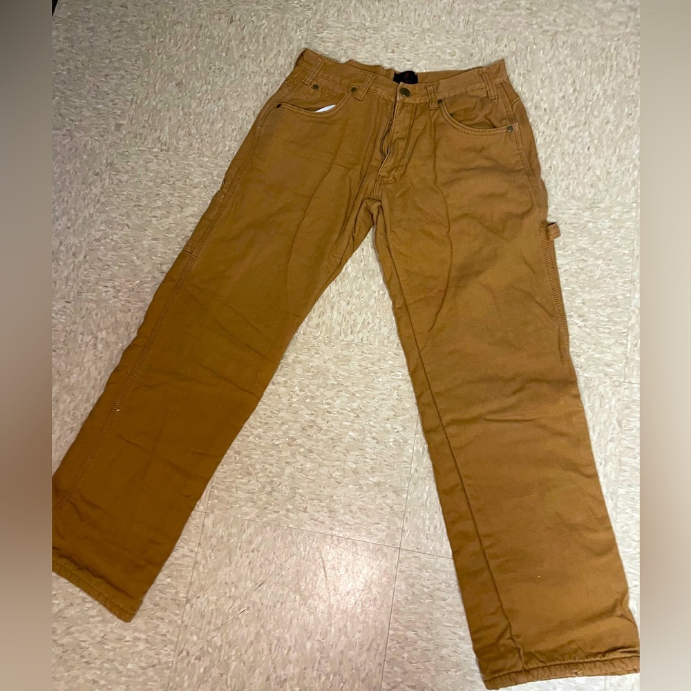 Insulated Brown Work Pants